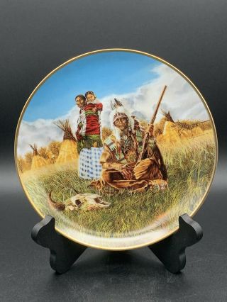 Paul Calle & Franklin American Indian Heritage Plate Family Of The Plains