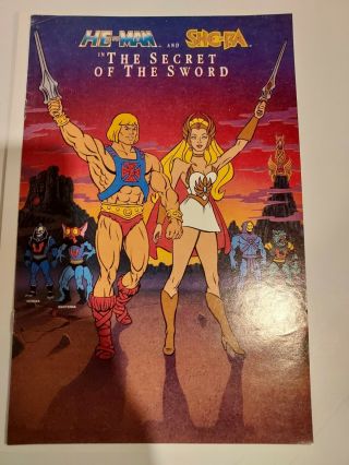 He - Man She - Ra Secret Of The Sword Theatre Promo Comic Vintage Give Away