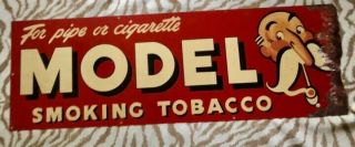Model Smoking Tobacco Sign Authentic