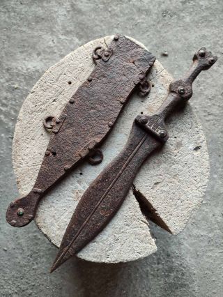 Pugio Legio Vii Ancient Roman Iron Legionary Dagger 2 - 3 Ct.  Ad Battle Of Naissus
