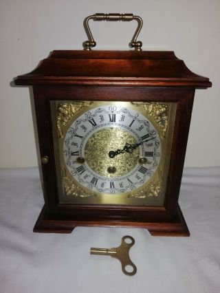 Vintage Bracket Clock,  Franz Hermle 340 - 020 Westminster Chimes Movement.