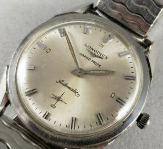 Vintage Longines Grand Prize Automatic Watch Stainless