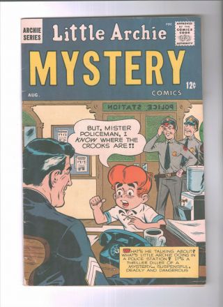 Little Archie Mystery Comics 1 (bob Bolling) Silver Age Fn - {generations}