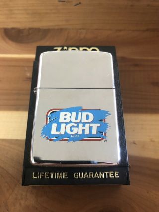 Vintage Budweiser Bud Light Zippo Lighter.