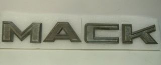 Vintage Mack Truck Letters M A C K Name Emblem Metal Pick Up Script Trim 27ru36