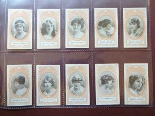 Actresses (orange Surround) Issued 1916 By Wills Scissors 29/30