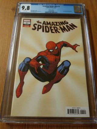 Spider - Man 1 Jim Cheung Variant Marvel Comics 1st Print Cgc 9.  8