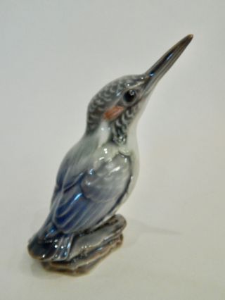 Dahl Jensen Copenhagen Kingfisher Bird Figurine 1049 Denmark