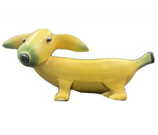 Enesco Home Grown Banana Dachshund Dog Collectible Figurine