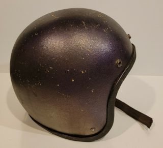 Vintage 1962 Buco Motorcycle Helmet Adjustable Liner Purple
