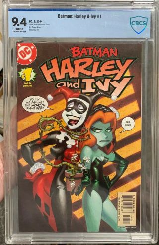 Batman Harley And Ivy 1 Cbcs Near 9.  4 Dc Comics 2004 White Pages