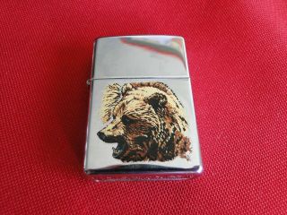 Vintage Grizzly Bear Zippo Lighter