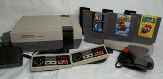 Nes Nintendo System Console Mario 1 2 3 & Vintage