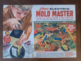 Vintage Kenner Mold Master Rare Road Builder Toy Injector Mid Century Modern