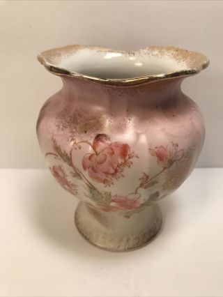 Vintage Maddock’s Lamberton Royal Porcelain Floral BOWL AND VASE 3