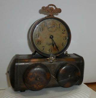 Antique Alarm Clock Darche Mfg.  " Search Light " Pat.  1910 Not