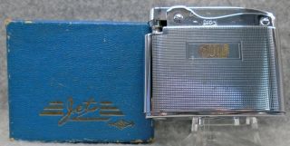 Vintage Gulf Gas & Oil Flat Advertising Lighter Mib Xxxrare Lqqk Silver?