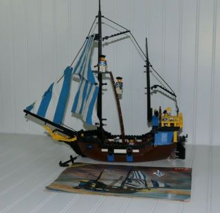 Lego 6274 Caribbean Clipper Pirates 99 Minifigures,  Sails & Instructions Read