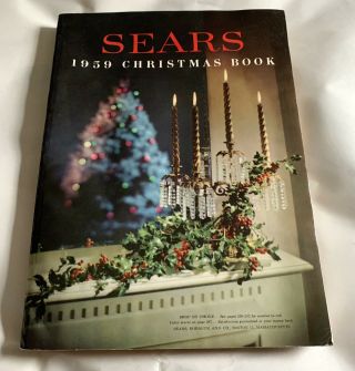 Vintage 1959 Sears Christmas Book - Wrapper -