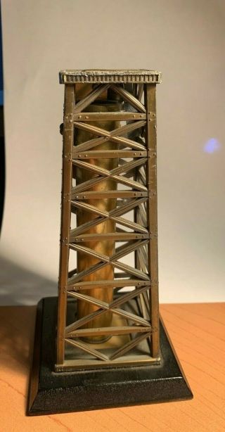 Vintage Figural Oil Derrick Table Lighter - Made By Shields