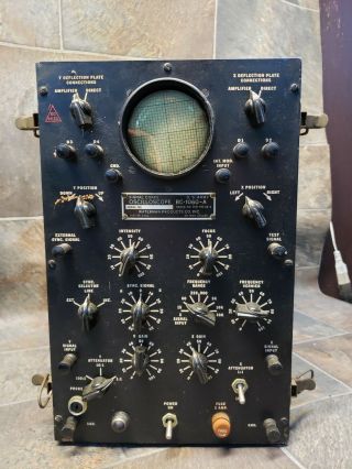 Vintage Rare World War Ii Era Army Signal Corps Oscilloscope.