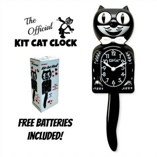Classic Black Kit Cat Clock 15.  5 " Battery Usa Made Official Kit - Cat Klock