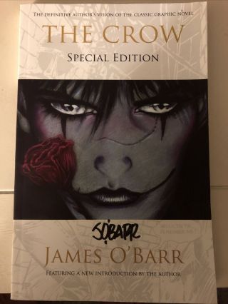 The Crow Special Edition Tpb 1st Print Signed By James O’barr Rare Hard To Find