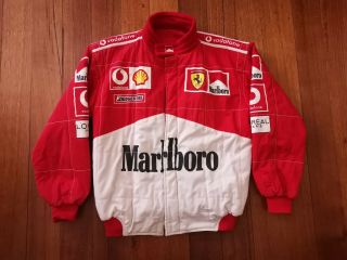 Rare Vintage Ferrari Marlboro 90s Racing Team F1 Schumacher Driver Jacket Suit