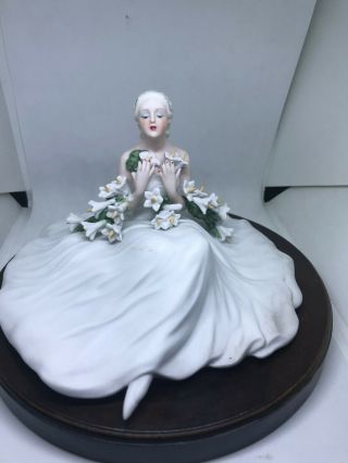 Louis Icart Figurine 1934 - Les Lis 1984 With Certificate Of Authenticity