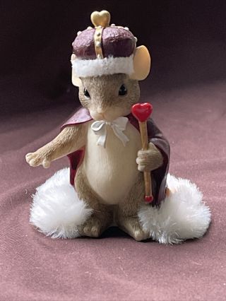 Charming Tails,  Fitz And Floyd,  " King Of My Heart " Item 84/113 No Box