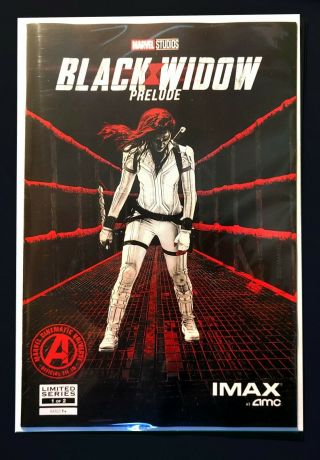 Black Widow Prelude 1 2021 Amc Imax Exclusive Nm,  9.  8 Quality
