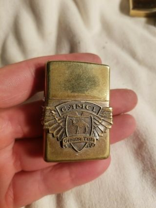 Vintage Camel Brass Cased Zippo Lighter Vintage Zippo Lighter (lighter 10)