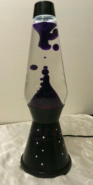 Lava Lamp - Vintage Camel - 52 Ounce - Dark Purple With Clear Fluid - 17 Inch