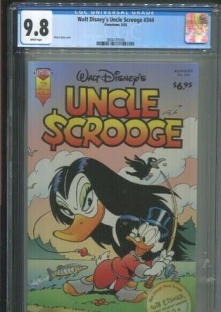 Walt Disney’s Uncle Scrooge 344 Barks Best Cgc Grade Near Mint/mint 9.  8 White