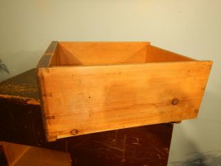 Antique Primitive Lift Top Commode Washstand Dry Sink Chest Rustic Painted Pine 3