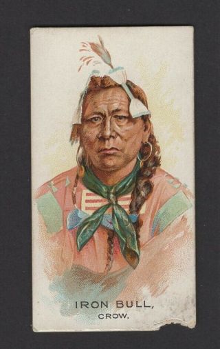 1888 Allen & Ginter N2 Celebrated American Indian Chiefs Iron Bull