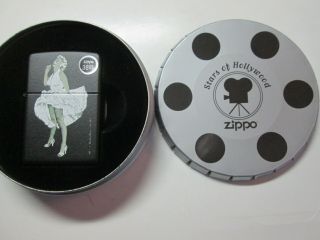 2002 Marilyn Monroe Stars Of Hollywood Zippo Lighter In Special Tin