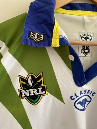 Vintage Canberra ACT Raiders Jersey NRL Oracle Mens Size XXL 3