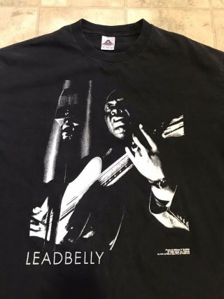 Vintage 1990 Leadbelly T Shirt Black Xl Rare Music Band Kurt Cobain