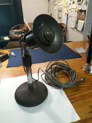 Vintage Rca Microphone.  Rare Radio Broadcast Type.  Stand Microphone & Long Cord