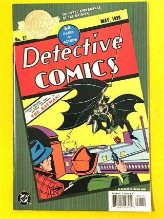 Dc Comics Millennium Edition Detective Comics 27 Reprint Vf/nm 1st Batman