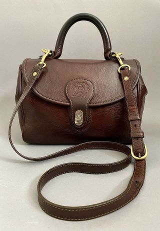 Ghurka Vintage Marley Hodgson Bag No 150 The Dover Crossbody Bag Dark Brown