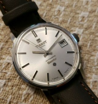 Vintage Tissot Seastar Automatic Date Swiss Wrist Watch
