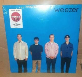 Weezer Lp Record The Blue Album Blue And White Marbled Colored Vinyl Limited Ed