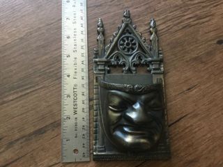 Antique/ Vintage Gothic Medievel Monk Cast Iron Match Safe