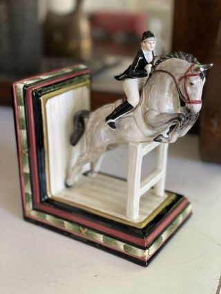 Fitz And Floyd Classics Equestrian Horse Show Jumping Figurine