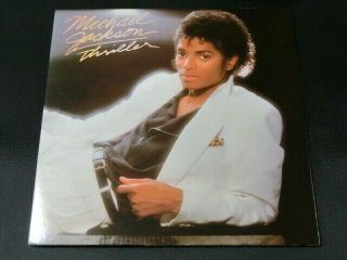 " Thriller " Michael Jackson 12 " Vinyl Lp Qe 38112 Gatefold,  U.  S.  Pressing