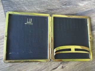 Vintage Dunhill Black & Gold Leather Cigarette Case Made In Germany