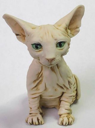 Harmony Kingdom Artist Neil Eyre Designs Sphynx Kitty Cat Kitten Sitting