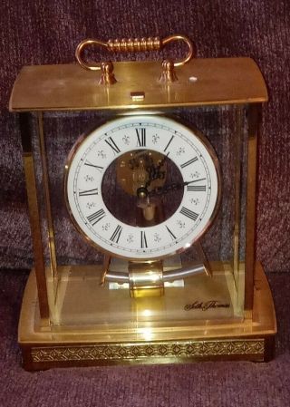 Seth Thomas Model No.  0792 - 000 By Talley Brass Battery Operated Mantel Clock